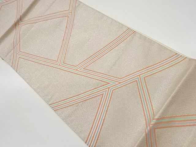 JAPANESE KIMONO / VINTAGE FUKURO OBI / WOVEN SAYAGATA PATTERN